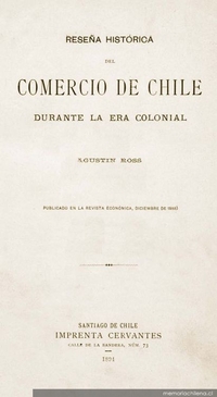 Reseña histórica del comercio de Chile durante la era colonial