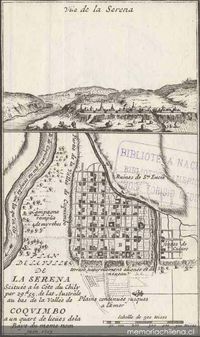 Plano de la villa de La Serena, 1713