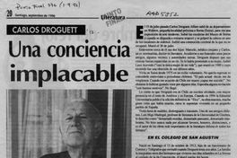Carlos Droguett : una conciencia implacable