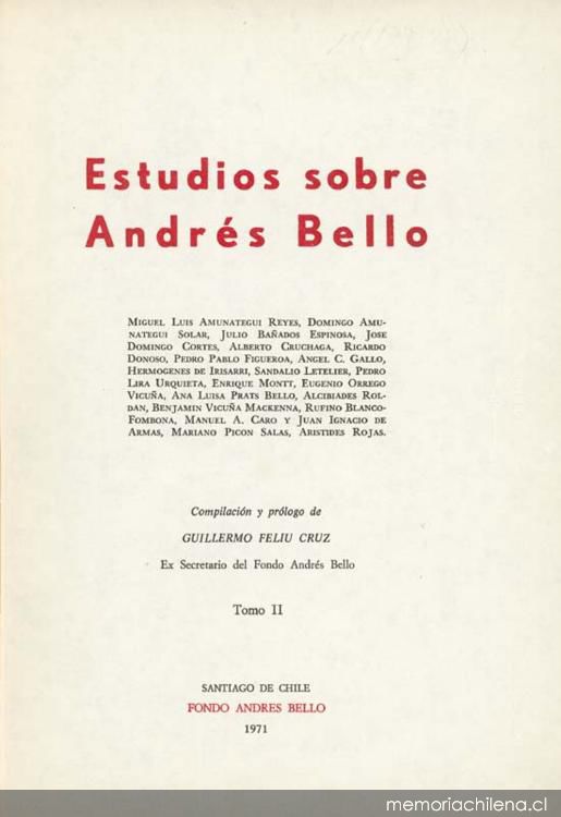 Andrés Bello y el código civil chileno