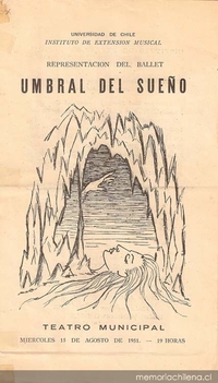 El Umbral del Sueño : Teatro Municipal, miércoles 15 de agosto de 1951