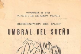 El Umbral del Sueño : Teatro Municipal, miércoles 15 de agosto de 1951