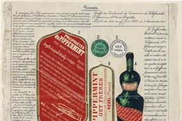 Marca registrada en Chile por la empresa francesa Get Frères para su comercialización, 1889.